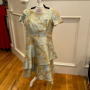 Light blue and gold party dress size 6